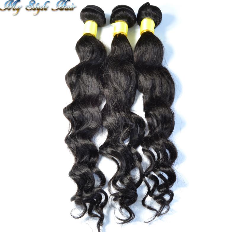 cabelo virgem peruana onda solta extensões mistas comprimento 4 ou 3pcs/lo