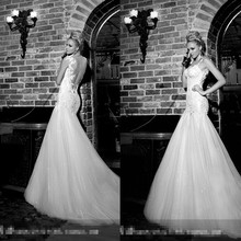 2014 Galia Lahav Sweetheart mermaid backless Lace Fashion Sexy weding dress