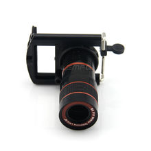 8x Zoom Optical Lens Mobile Phone Telescope Camera For iPhone Sumsung HTC New Universal Clip Eightfold