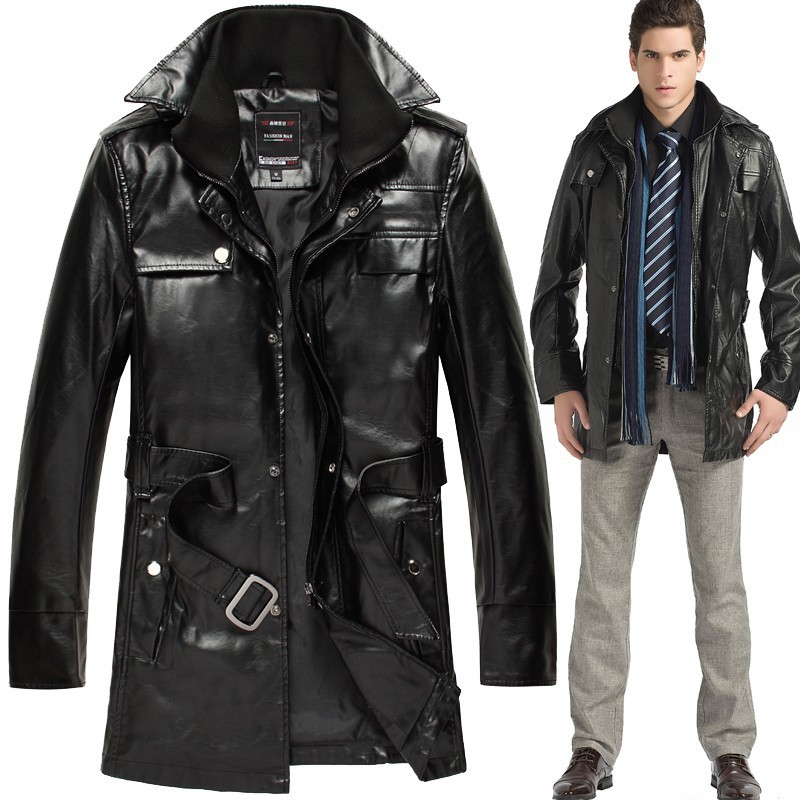 Long Black Leather Jacket