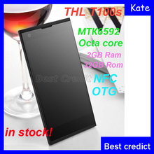 Original THL T100s Iron Man Android 4.2 MTK6592 phone 1.7GHz Octa Core 2gb ram 32gb rom 5″ gorilla glass FHD 13MP Black /Kate