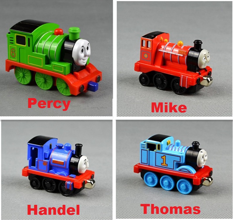 4pcs Thomas &amp; Friends metal train Models Percy,Mike Handel,Thomas-in 