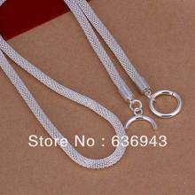 Top Quality 925 Silver Network Chain Necklace 4mm 20inch Fashion Jewlery 