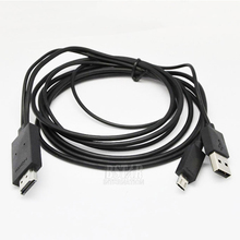 High quality Micro USB 3 0 11 Pin MHL to HDMI HDTV Adapter AV Video Cable