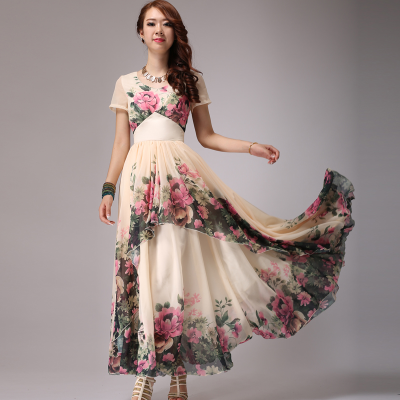 2014-fashion-summer-long-dress-women-s-floral-print-dress-maxi-long ...