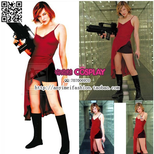 New Arrival Resident Evil 4 Alice Cosplay Movie Costume