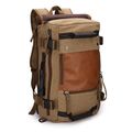 Men's Vintage Canvas Leather School Military Shoulder Bag Messenger