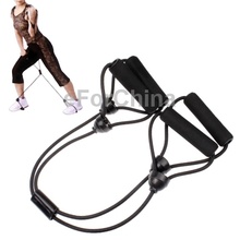 Sporting Goods X Shaped Rubber Body Building Training Pull Rope Exerciser