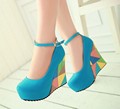 Big Size 2014 New Summer Shoes Floow Boots Lace Up High Heel