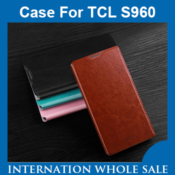 TCL idol X S960 PU Flip Leather Cover Case Flip Leather Case for TCL idol X
