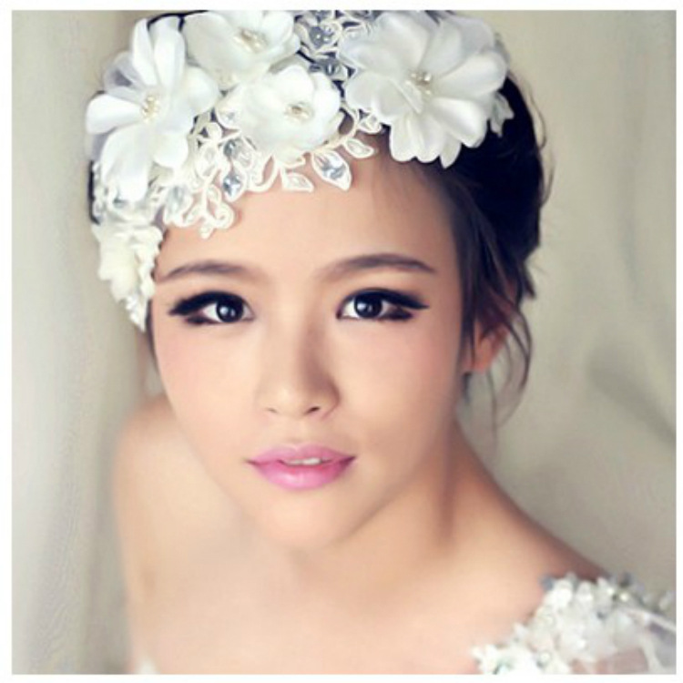 2014 New Fashion Wedding Hair Accessories Korean Style Bride Lace ...