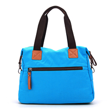 New fashion canvas bag small tote bags for women Brown handbag canvas shoulder bag for women