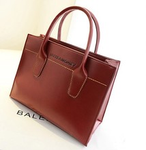 Genuine leather women’s handbag commercial brief ol handbag fashion messenger bag  large kit bag free shipping