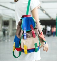 European Colorful fashion women backpack big size school bags Causal young girls printing backpack hot sales