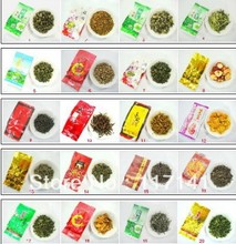 100g10 Kinds Flavors 10 packs Chinese tea -Tieguanyin/ Dahongpao /Ginseng Wulong /Jasmine/ Black/white/ Ripe puer/Raw Puer tea