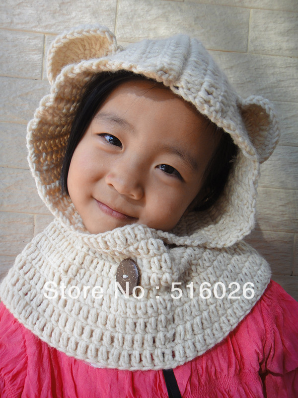 Crochet Teddy Bear Cowl Pattern images