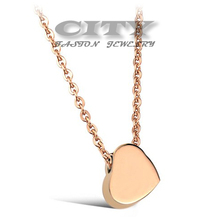 HOT SALE Fashion Love chain Women’s 18K gold plated 316L Stainless Steel Necklace for women/girls CA775