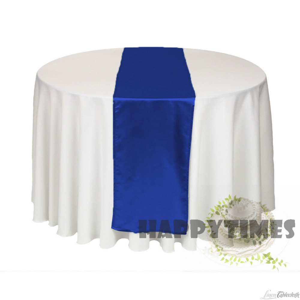 Round Table Linen Wedding Table Satin blue tiffany Table Table Runner  table runner  For Blue wedding