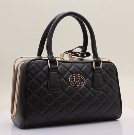 New arrival bags 2014 steel clip women s handbag black suede greens messenger bag fashion leisure