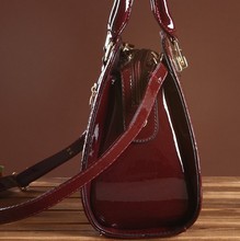 2014 japanned leather square women s handbag fashion ol shell bag patent leather handbag women s