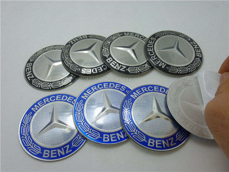Mercedes wheel center cap stickers #2