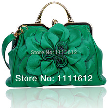 2014 new handbag Rose flowers Portable shoulder Messenger bag casual fashion