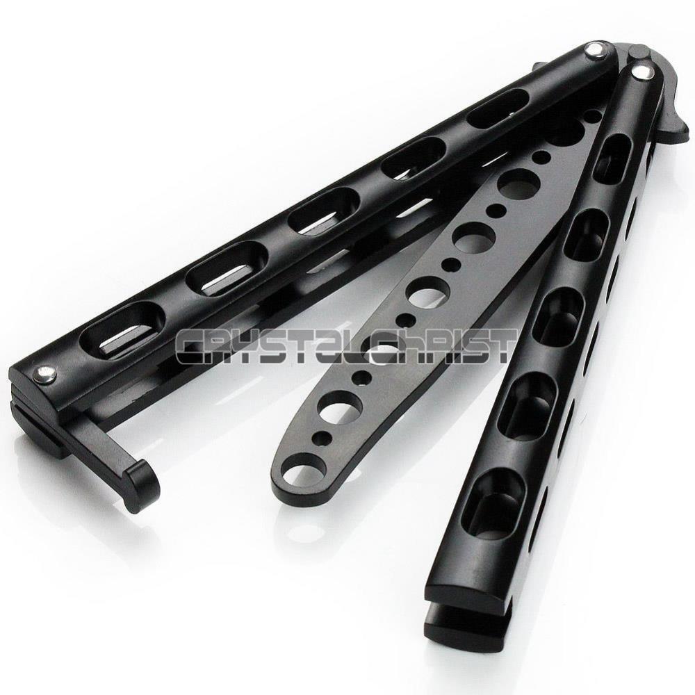 Fury Black Balisong Trainer Butterfly Knife Cone Drills For Soccer