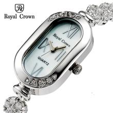Royal Crown brand rose gold watch New Women’s Wrist Watches Top Brand Diamond Watches Wristwatch women rhinestone watches 3801