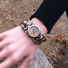 2014 New Arrival Aliexpress Hot Selling Fashion Handmade Leather Strap Jewelry Bracelet Women Dress Watch Wristwatches
