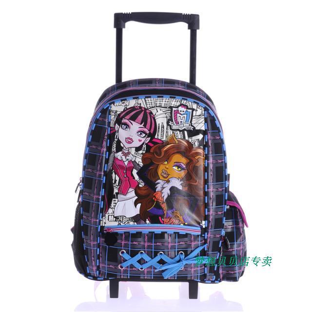 Top Quality MONSTER HIGH Trolley School Bags for Girls Mochilas Brand ...