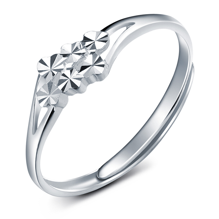 Cce pure silver ring pinky ring flower Women flower adjustable ... Cce pure silver ring pinky ring flower Women flower adjustable ...