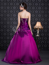 Purple Quinceanera Dresses Ball Gowns New 2014 Embroidery Sweetheart Lace up Floor Length Taffeta Free Wrap