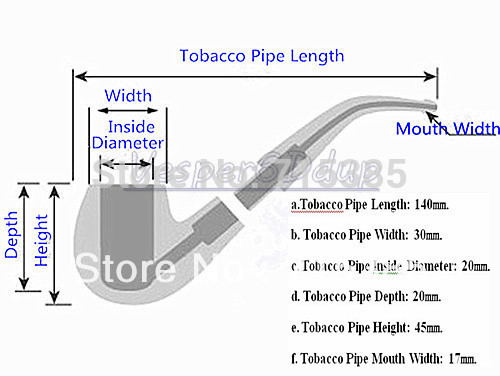 10pcs lot New Elegant Durable Classic Wooden Smoking Pipe Tobacco Pipe For Gift Metal Pipe Cigarettes