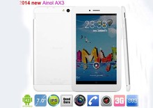 7 inch Ainol AX3 3G call phone GPS Android 4.2 Tablet PC MTK8382 Quad Core 1GB+16GB Dual Camera FM 1024*600pix  5pcs/lots