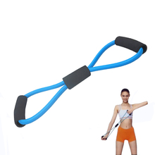 Tube Workout Exercise Elastic Pilates Yoga Resistance Band Fitness Equipment 8 Type blue 