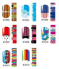 5 Pieces/lot New cartoon nail art DIY nail art stickers adhesive Free shipping fingernail sticker american flag