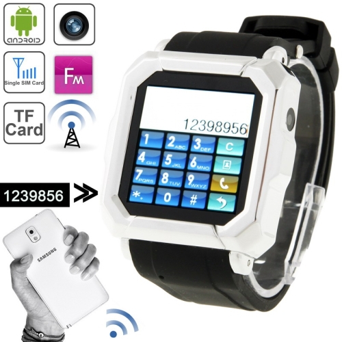 1 54inch OLED Touch Screen Smart Bluetooth Watch Mobile Phone with FM Can be Android Phone