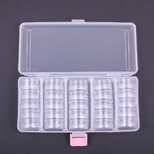 Free Shipping Clear Beads Display Storage Case Box quality plastic jewelry container 18 8 8 5