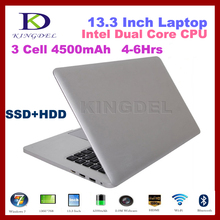 13 3 laptop Ultrabook 2GB RAM 32GB SSD 500GB HDD Intel Celeron Notebook Dual Core 1