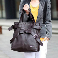 2013 female casual black big bags woodpecker genuine leather women’s handbag messenger bag
