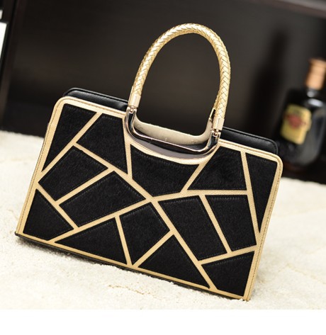 Fashionable casual trend of colorant match the box handbag women s bags