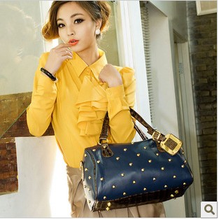 2014 bags female fashion women s handbag mantianxing pop rivet one shoulder handbag cross body bag