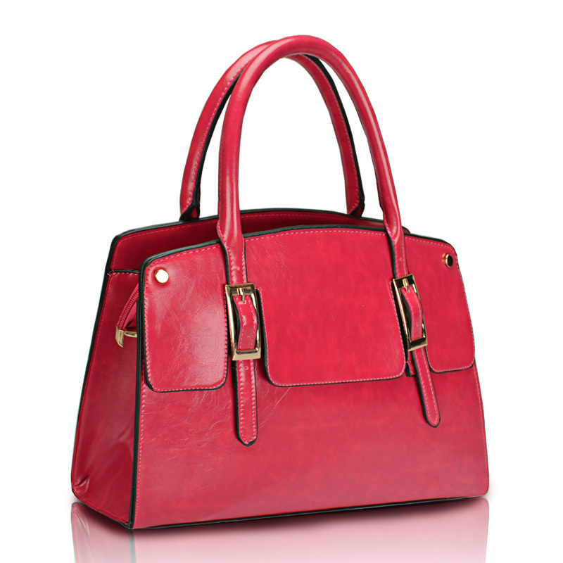 Women s handbag 2013 casual oil waxing leather handbag one shoulder women s bag