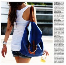 2013 bags female fashionable casual multi-purpose double-shoulder canvas back portable women’s handbag