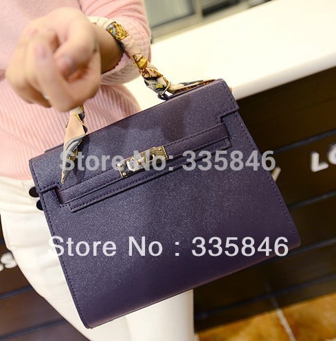 Korea Style Casual fashion Solid Color Brief Lady Messenger Bags Handbags
