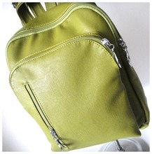 A107 green Hot 2014 sale fashion Backpacks waist bag material PU 30x33cm 3 different colors packing
