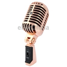 Consumer Electronics Home Theater Professional Wired Classical Dynamic Microphone / Microphones, Length: 18cm (Copper)