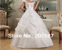 The latest version of shoulder hubble-bubble sleeve bind costly set auger’s wedding dress