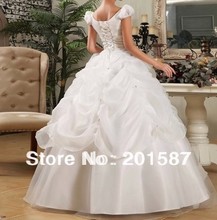 The latest version of shoulder hubble bubble sleeve bind costly set auger s wedding dress