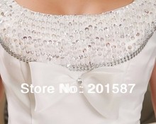 The latest version of shoulder hubble bubble sleeve bind costly set auger s wedding dress